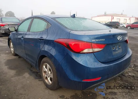 2015 Hyundai Elantra Se z USA, uszkodzony, nr VIN KMHDH4AEXFU223865